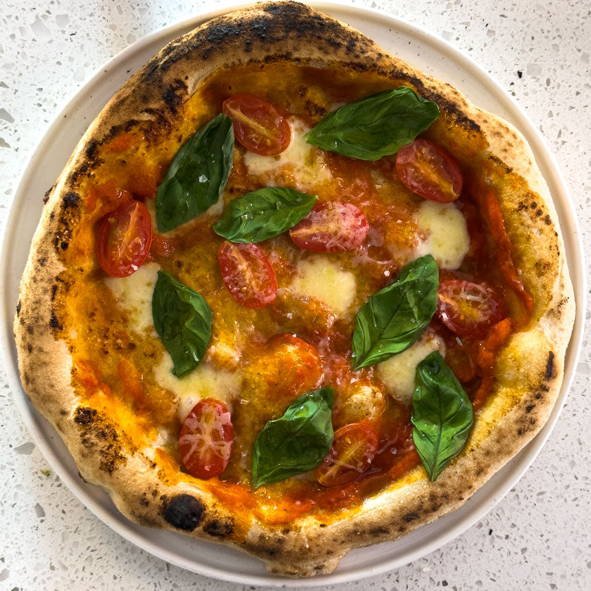 Truffled Margherita Pizza with Fresh Tomato & Basil